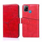 For Infinix Hot 10 Lite / Smart 5 X657 Geometric Stitching Horizontal Flip Leather Phone Case(Red) - 1