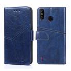 For Infinix Smart 4 X653 Geometric Stitching Horizontal Flip Leather Phone Case(Blue) - 1