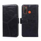 For Tecno Camon 15 CD7/ Camon 15 Air Geometric Stitching Horizontal Flip Leather Phone Case(Black) - 1