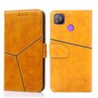 For Tecno Pop 4 Geometric Stitching Horizontal Flip Leather Phone Case(Yellow) - 1