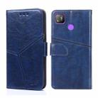 For Tecno Pop 4 Geometric Stitching Horizontal Flip Leather Phone Case(Blue) - 1