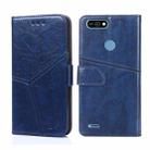 For Tecno POP 2 / POP 2F / POP 2 Pro Geometric Stitching Horizontal Flip Leather Phone Case(Blue) - 1