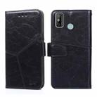 For Tecno Spark 6 GO Geometric Stitching Horizontal Flip Leather Phone Case(Black) - 1