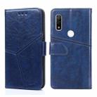 For Fujitsu Arrows WE F-51B Geometric Stitching Horizontal Flip Leather Phone Case(Blue) - 1