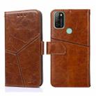 For Blackview A70 Geometric Stitching Horizontal Flip Leather Phone Case(Light Brown) - 1