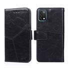 For UMIDIGI A11 Geometric Stitching Horizontal Flip Leather Phone Case(Black) - 1