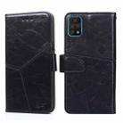 For UMIDIGI A11 Pro Max Geometric Stitching Horizontal Flip Leather Phone Case(Black) - 1
