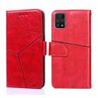 For UMIDIGI A11 Pro Max Geometric Stitching Horizontal Flip Leather Phone Case(Red) - 1