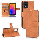 For Alcatel 1B 2022 Skin Feel Magnetic Flip Leather Phone Case(Brown) - 1