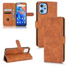 For UMIDIGI A13 / A13 Pro / A13S Skin Feel Magnetic Flip Leather Phone Case(Brown) - 1