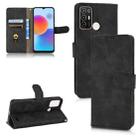 For ZTE Blade A52 Skin Feel Magnetic Flip Leather Phone Case(Black) - 1