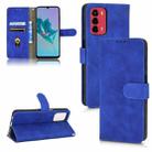 For ZTE Blade A72 4G / V40 Vita Skin Feel Magnetic Flip Leather Phone Case(Blue) - 1