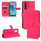 For ZTE Blade A72 4G / V40 Vita Skin Feel Magnetic Flip Leather Phone Case(Rose Red) - 1