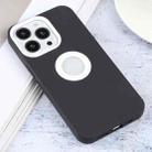 For iPhone 13 Pro Contrast Color 3 in 1 TPU Phone Case (Black+White) - 2