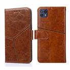 For Motorola Moto G50 5G Geometric Stitching Horizontal Flip Leather Phone Case(Light Brown) - 1