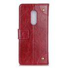 For OnePlus 8 Copper Buckle Nappa Texture Horizontal Flip Leather Case with Holder & Card Slots & Wallet(Wine Red) - 3