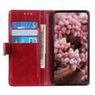 For OnePlus 8 Copper Buckle Nappa Texture Horizontal Flip Leather Case with Holder & Card Slots & Wallet(Wine Red) - 4