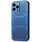 For iPhone 13 Pro Max Hollow Heat Dissipation Metal Phone Case (Sierra Blue) - 1