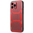 For iPhone 13 Hollow Heat Dissipation Metal Phone Case(Red) - 1