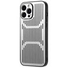For iPhone 13 Hollow Heat Dissipation Metal Phone Case(Silver) - 1