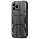 For iPhone 12 Pro Hollow Heat Dissipation Metal Phone Case(Black) - 1