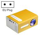 T300 25ANSI LED Portable Home Multimedia Game Projector, Plug Type:EU Plug(Yellow) - 1