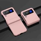 For Samsung Galaxy Z Flip4 5G PC Skin Feel Folding Phone Case(Pink) - 1