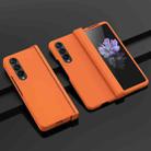 For Samsung Galaxy Z Fold4 5G PC Skin Feel Folding Phone Case(Orange) - 1