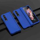 For Samsung Galaxy Z Fold4 5G PC Skin Feel Folding Phone Case(Dark Blue) - 1