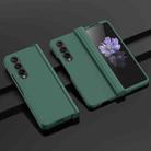 For Samsung Galaxy Z Fold4 5G PC Skin Feel Folding Phone Case(Dark Green) - 1