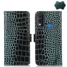 For Nokia G11 Plus Crocodile Top Layer Cowhide Leather Phone Case(Green) - 1