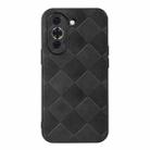 For Huawei nova 10 Pro Weave Plaid PU Phone Case(Black) - 1