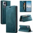 For Xiaomi 12 Lite AutSpace A01 Retro Skin-feel Crazy Horse RFID Leather Phone Case(Blue) - 1