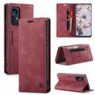 For Xiaomi 12 Pro AutSpace A01 Retro Skin-feel Crazy Horse RFID Leather Phone Case(Wine Red) - 1