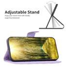 For Samsung Galaxy A42 5G Diamond Lattice Wallet Leather Flip Phone Case(Purple) - 5