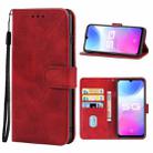 For vivo S9e Leather Phone Case(Red) - 1