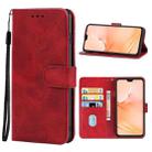 For vivo V20 Pro Leather Phone Case(Red) - 1