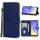 For vivo V21 4G Leather Phone Case(Blue) - 1