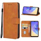 For vivo V21e 5G Leather Phone Case(Brown) - 1