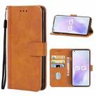 For vivo X50 Pro Plus Leather Phone Case(Brown) - 1