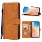 For vivo X70 Pro Leather Phone Case(Brown) - 1