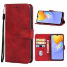 For vivo Y15a Leather Phone Case(Red) - 1