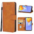 For vivo Y15a Leather Phone Case(Brown) - 1
