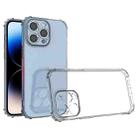 For iPhone 14 Pro Max Shockproof Transparent TPU Phone Case - 1