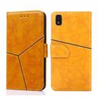 For ZTE Blade L210 Geometric Stitching Horizontal Flip Leather Phone Case(Yellow) - 1