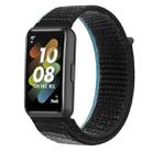 For Huawei Band 7 Nylon Loop Buckle Watch Band(Charcoal) - 1