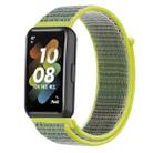 For Huawei Band 7 Nylon Loop Buckle Watch Band(Bright Yellow) - 1