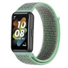 For Huawei Band 7 Nylon Loop Buckle Watch Band(Blue Sea Green) - 1