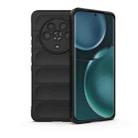 For Honor Magic4 Magic Shield TPU + Flannel Phone Case(Black) - 1