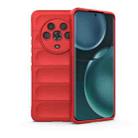 For Honor Magic4 Magic Shield TPU + Flannel Phone Case(Red) - 1